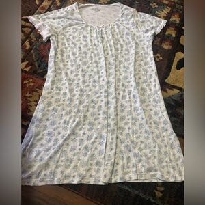 Light Blue Floral Nightgown